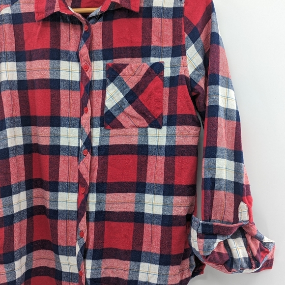 Arizona Red Blue and White Flannel, vintage - Picture 2 of 8
